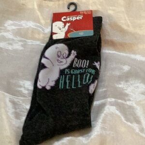 👻NWT Casper The Ghost Fun Socks Closet Must Have Make Perfect Gift 👻